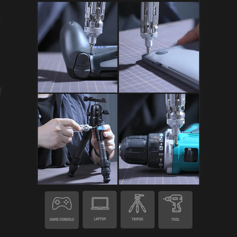 Imagem -05 - Steel Screwdriver Grupo Ferramentas Manuais de Reparo Profissional Boost Edc com Haste de Extensão para Qualquer Cena Mobiliário e Casa 20 em Novo s2
