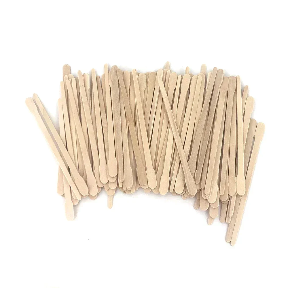 100 Stuks Vrouw Houten Body Ontharing Sticks Wax Wegwerp Sticks Beauty Toiletpakketten Hout Tong Depressor Spatel