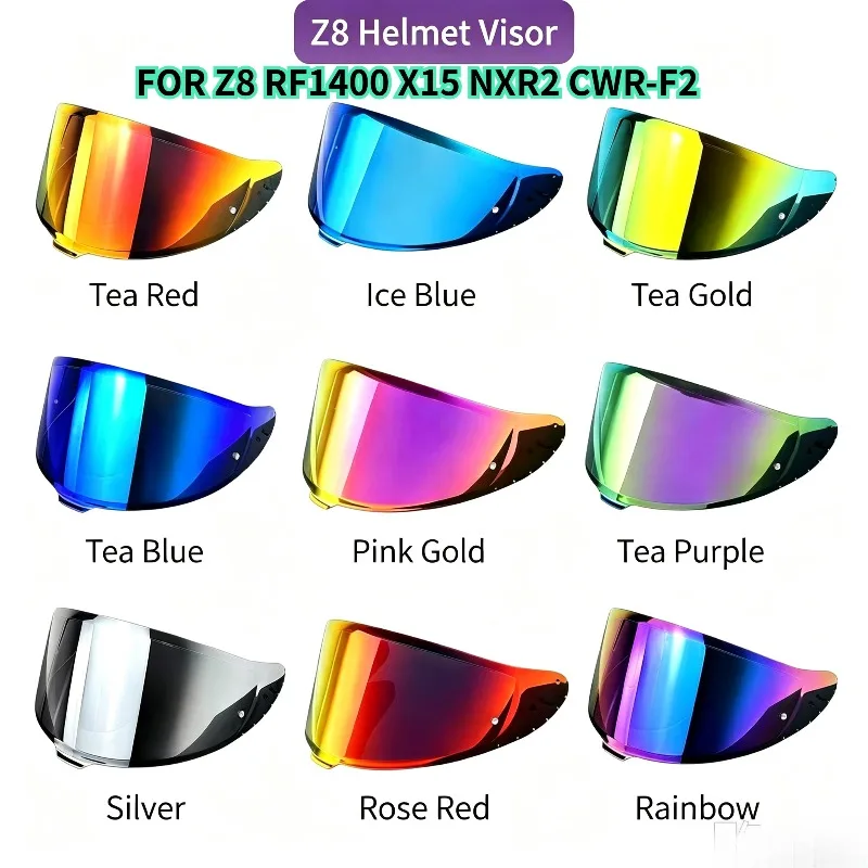Z8 Helmet Mask Replacement Lens Visera Casco Moto FOR Z8 RF1400 X15 NXR2 CWR-F2 Sunscreen Mask Accessories