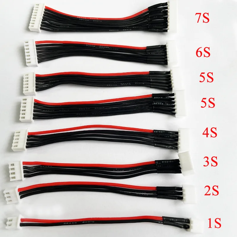 5pcs/lot JST-XH 1S 2S 3S 4S 5S 6S 10/20cm 22AWG Lipo Balance Wire Extension Charged Cable Lead Cord for RC Lipo Battery charger