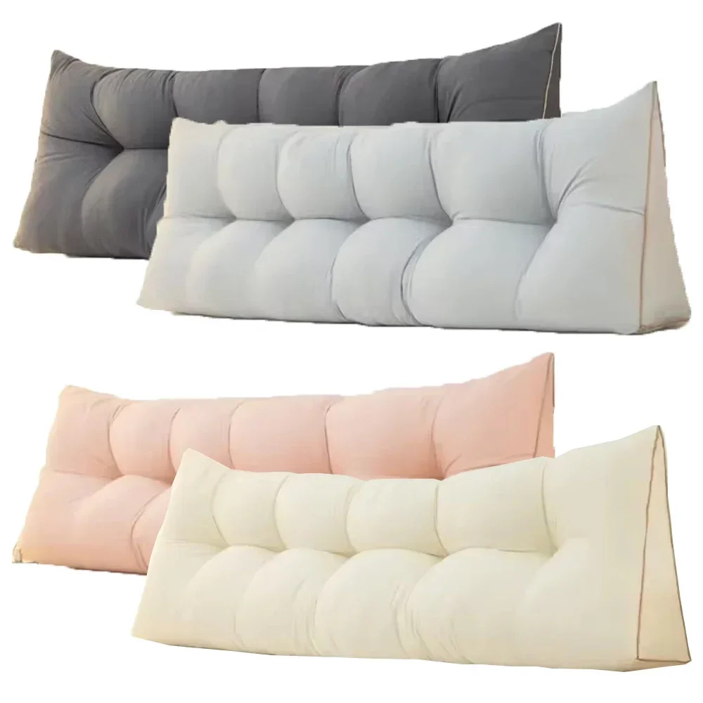 Cojines grandes para cabecera de cama, almohada triangular gruesa para respaldo, sofá Tatami, cabecera desmontable impermeable para dormitorio, decoración.