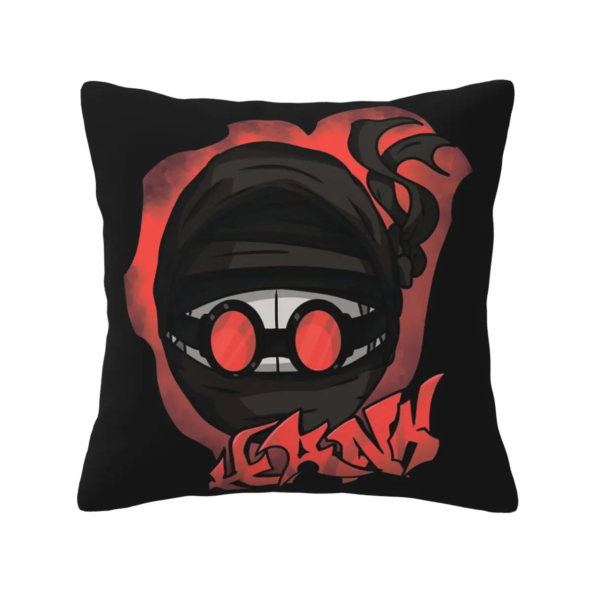 Madness Combat Hank Head Graffiti Square Pillowcase Pillow Cover Cushion Decor Comfort Throw Pillow for Home Car