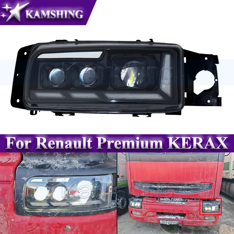 Faro delantero Kamshing para Renault Premium KERAX, faro LED, lámpara frontal