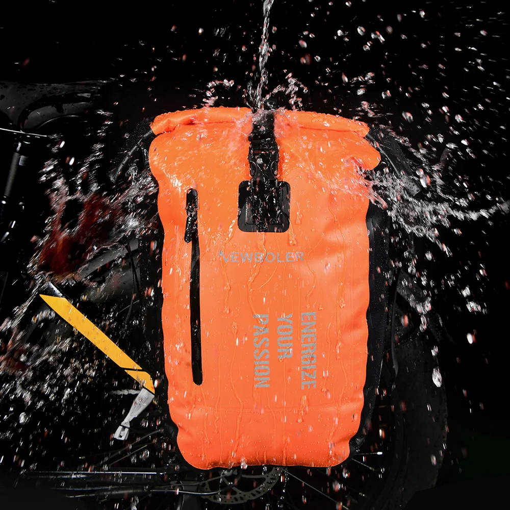NEWBOLER Fahrradtasche, 27 l, großes Fassungsvermögen, wasserdicht, Reise-Fahrradtasche, Fahrrad-Rücksitz, Kofferraumtasche, elektrisches Fahrradzubehör – Detail 13