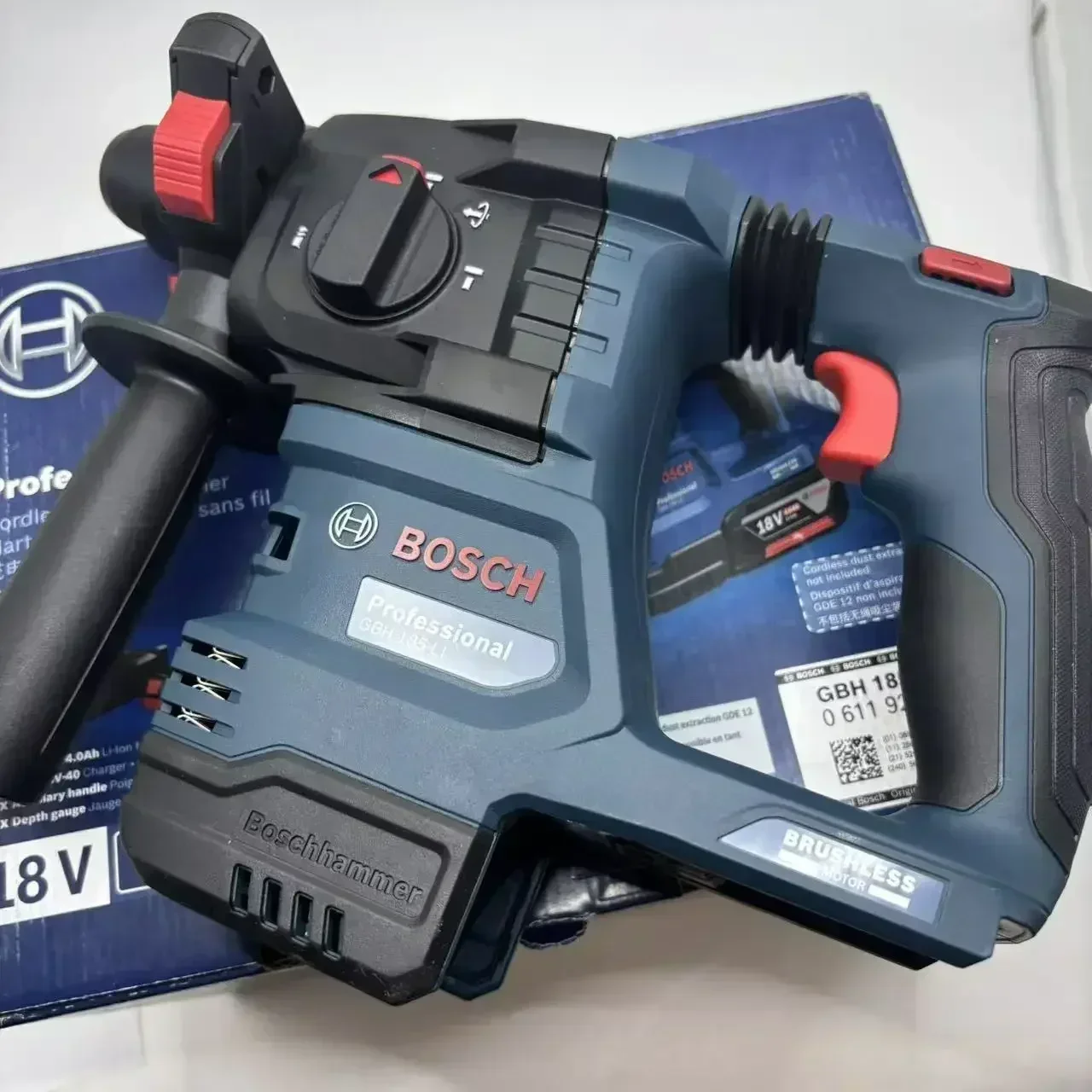 New Bosch GBH185-LI Cordless Impact Hammer, High Torque & Low Vibration, for Concrete Drilling & Demolition Tasks