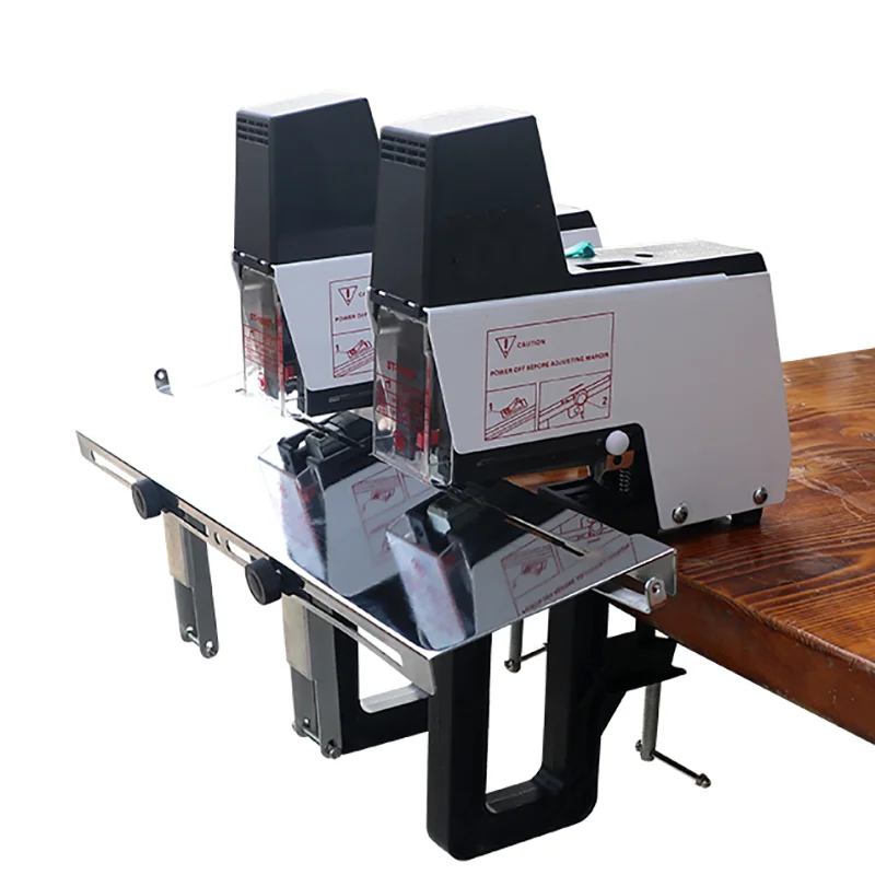 Double Head Electric Flat Saddle Stapler Stitching Book Binding Machine