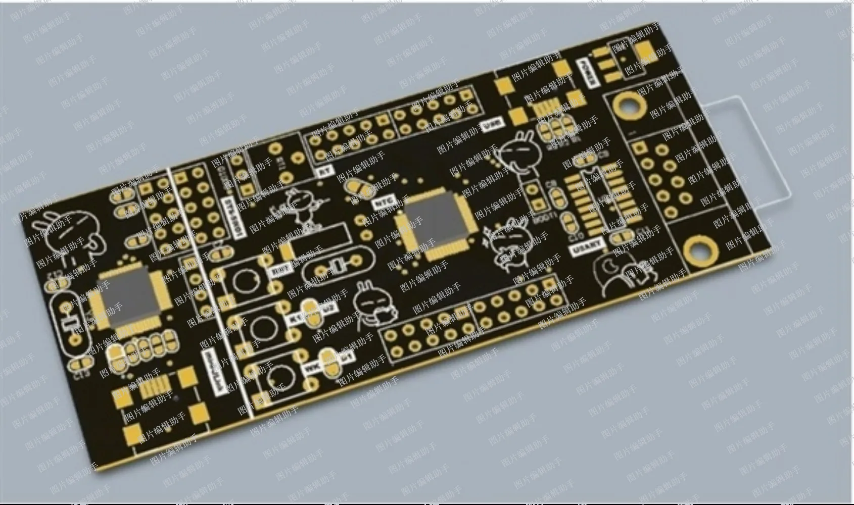 FR-4 PCBs วงจรพิมพ์ที่กำหนดเอง, ชิ้นส่วนที่ซื้อแบบจุ่ม, แหวนรูปวงแหวนรอบ0.1มม. เป็นที่ต้องการสูง