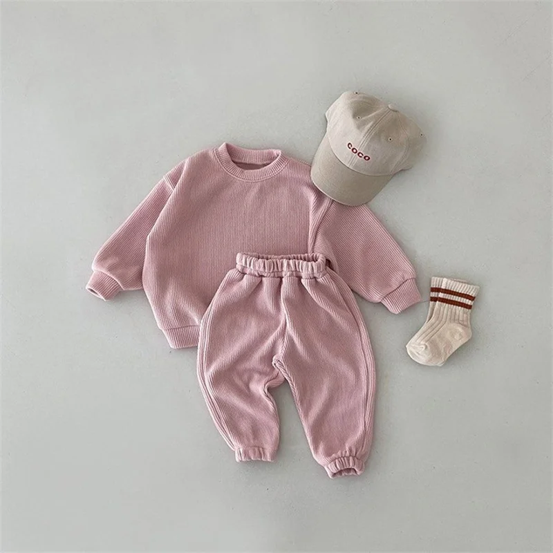 

Boys Sweatshirts +Pants Kids Suits 2PCS/Set Cotton 2024 Soft Spring Autumn Cotton Jogging Suit Outfits Christmas Gift Children C