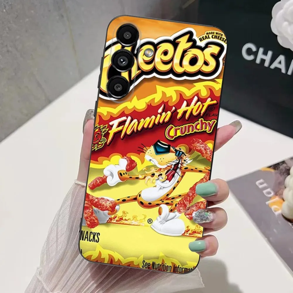 snack food C-Cheetos  Phone Case For Samsung S24,S21,S22,S23,S30,Ultra,S20,Plus,Fe,Lite,Note,10,9,5G Black Soft Cover