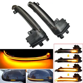 適用於Audi A4 A5 B8 A3 8P Q3 A6 C6 4F S6 的 2 件裝動態方向燈後視鏡燈 LED 方向燈側指示燈 SQ3 A8 D3 8K 10 最佳銷售 奧迪A4 B8動態LED方向燈 - №1