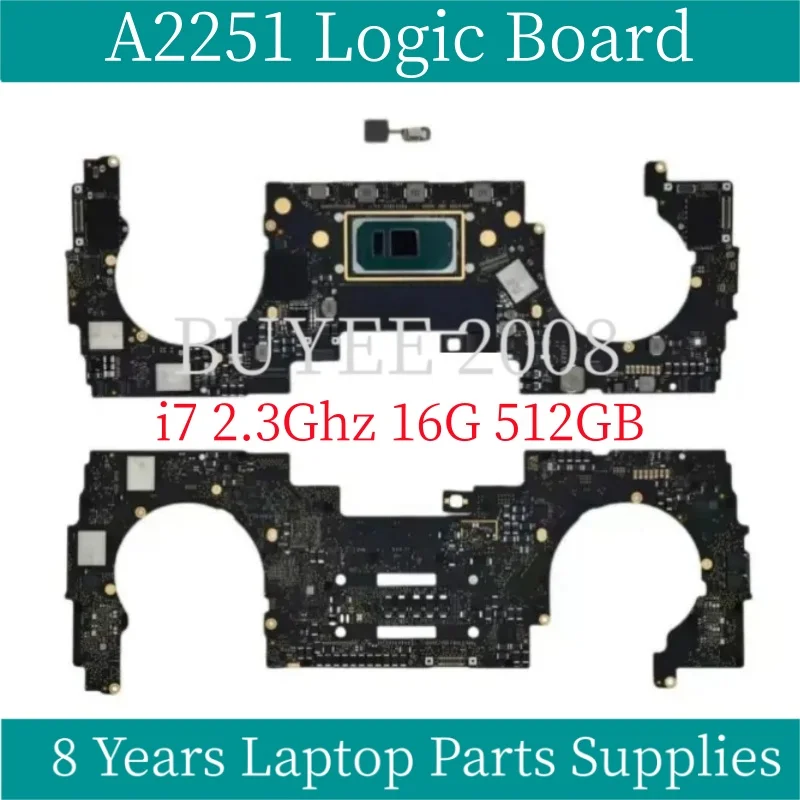 Original A2251 Motherboard 820-01949-A 2020 Year For MacBook Pro Retina 13