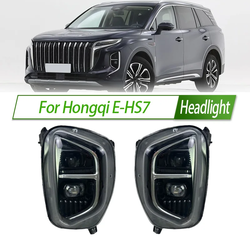 For Hongqi E-HS7 LED Headlight Assembly OEM Style Front Headlamp Bulb Socket Plug & Play Replacement
