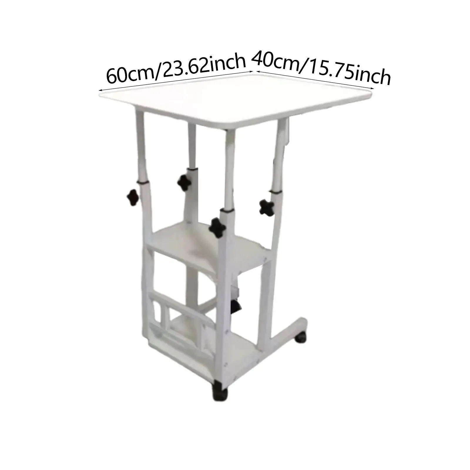 Bedside Table with Wheels Sturdy Practical for Living Room Dormitory Bedroom