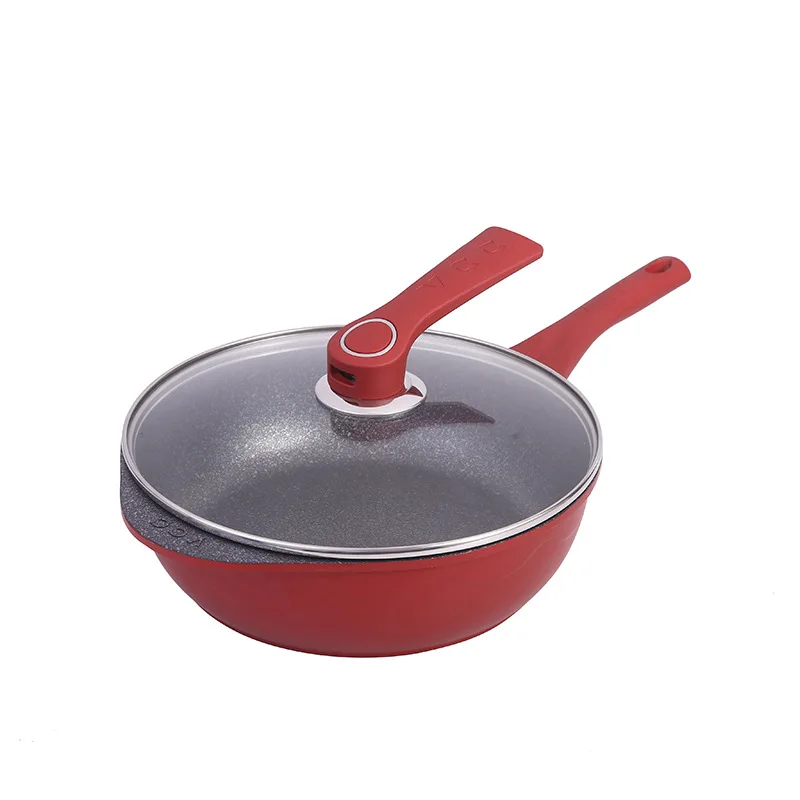 Stone non-stick pan household wok air cushion wok induction cooker