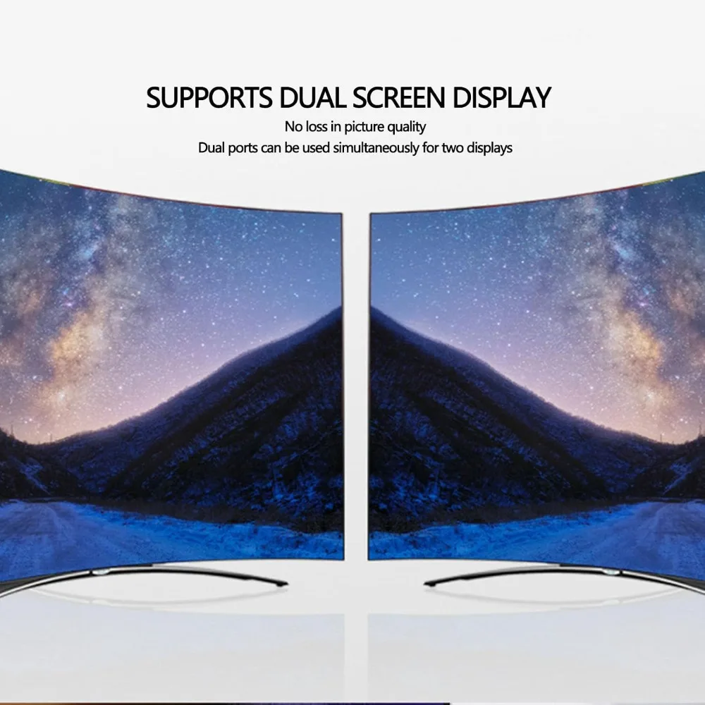 2 In 1 Design VGA To HD Adapter 1080P@60Hz With Audio Port VGA Converter Dual Output Full HD Support Video Converter