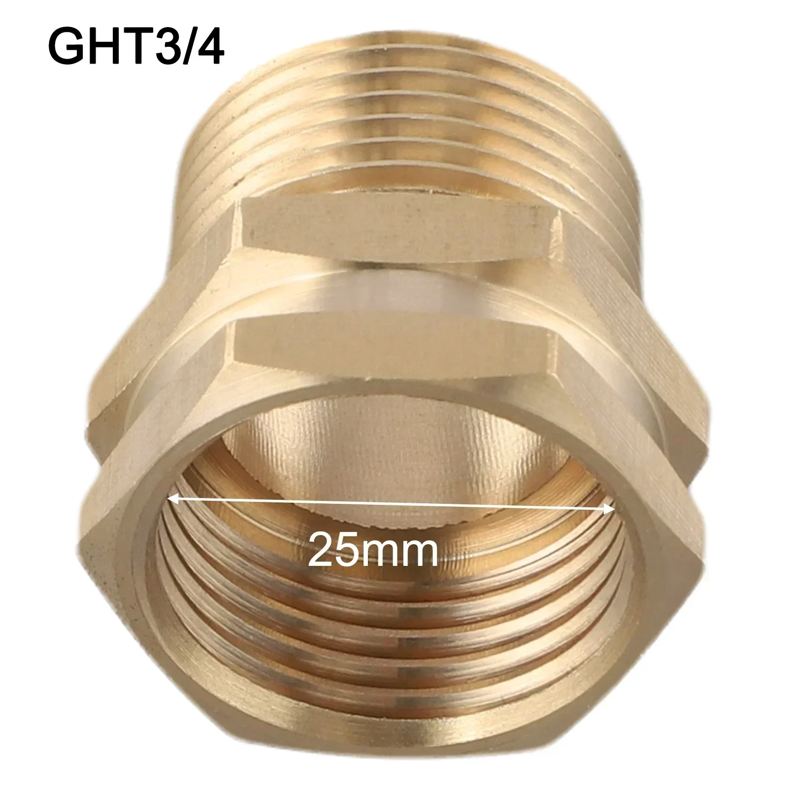 

3 4 GHT To NPT Brass Garden Hose Adapter Outdoor Gardening 3 4 GHT Female High Compatibility Multiple Applications