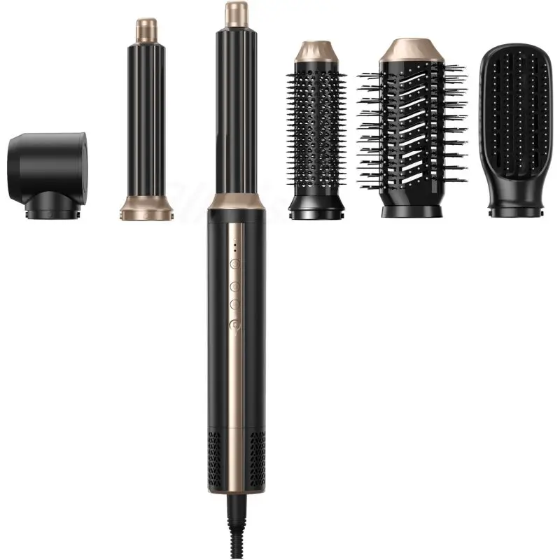 

6-in-1 Hair Dryer 110000RPM High-Speed Negative Ion Hair Dryer Hot Air Brush 6-in-1 Air Styling Tool