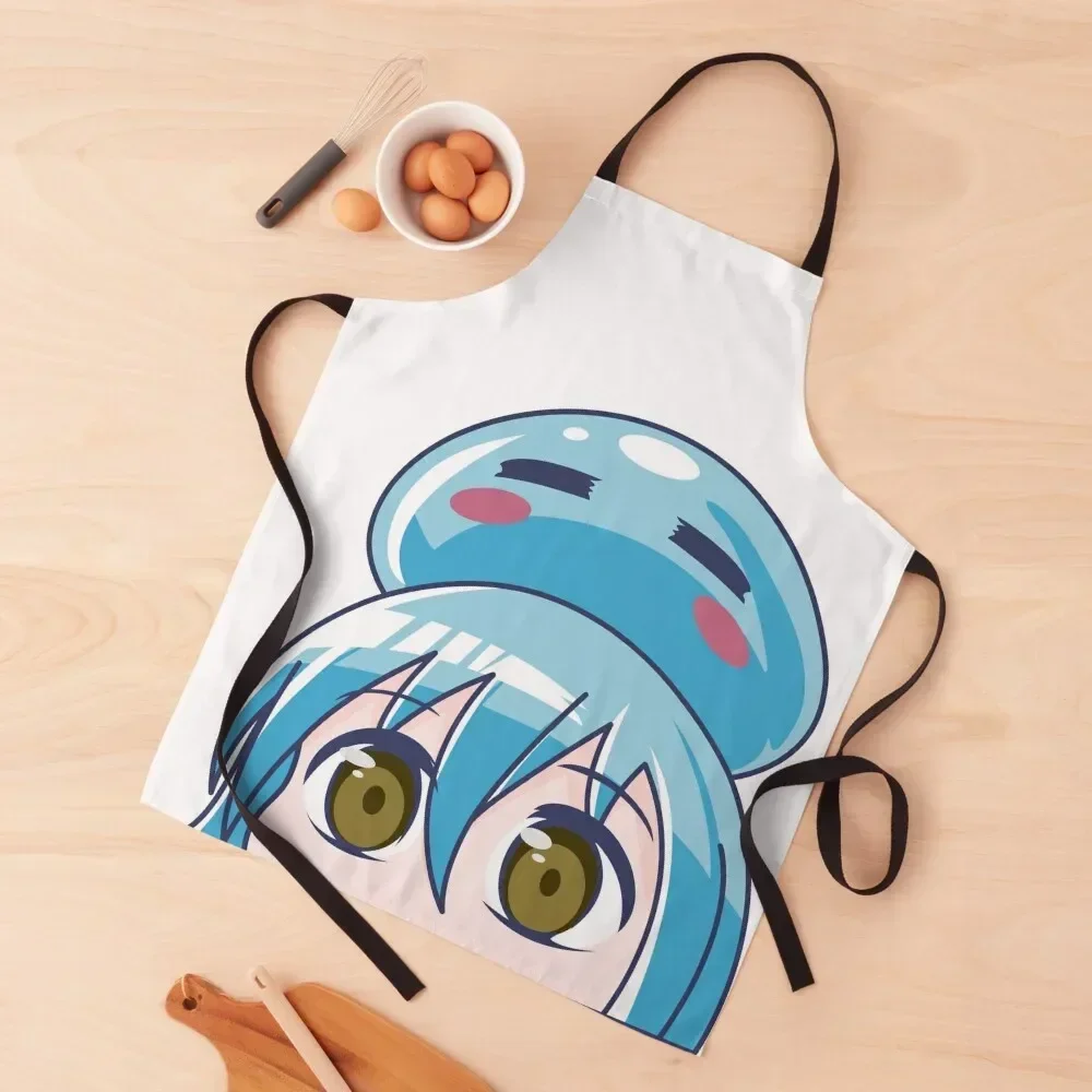 

Rimuru Slime Cute Apron Kitchen Household Items Kitchen New 2022 Year work gowns for women cleaning Utensils For Kitchen Apron