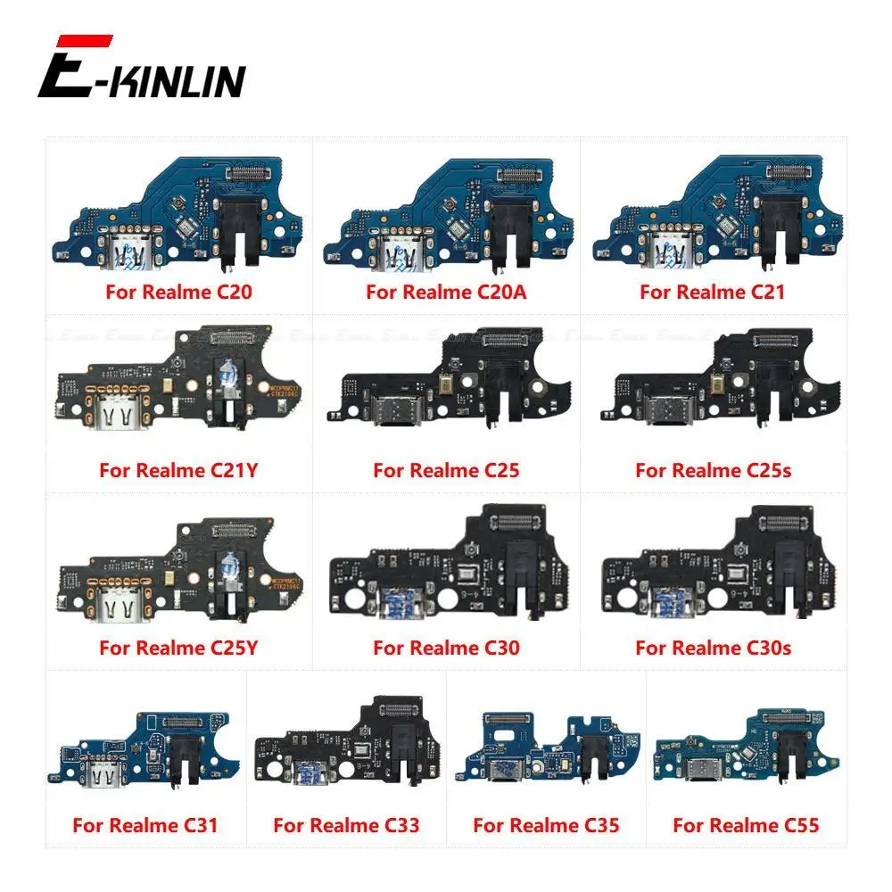 Power Charger Dock USB Charging Port Plug Board Flex For OPPO Realme C20 C20A C21 C21Y C25 C25s C25Y C30 C30s C31 C33 C35 C55