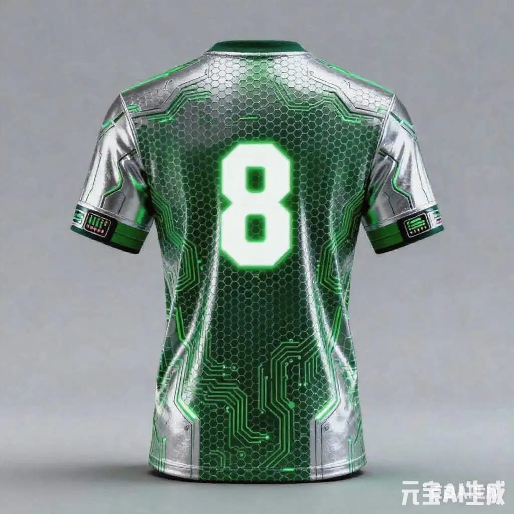 تي شيرت جيرسي لكرة القدم للتدريب في الهواء الطلق بتقنية سايبر فيوتشر قابل للتنفس وسريع الجفاف برقبة دائرية وأكمام قصيرة #3