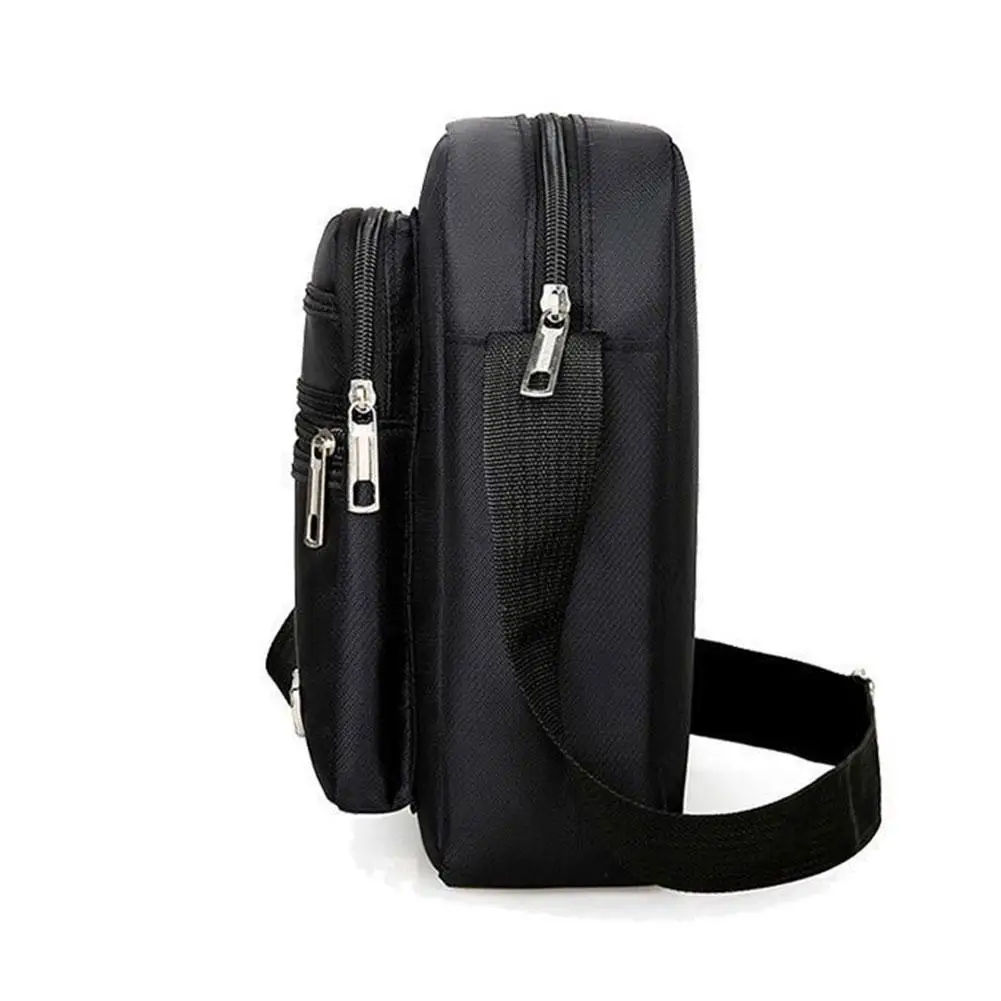 Bolso de hombro de gran capacidad para hombre y mujer, mochila de un solo hombro impermeable multicapa, múltiples bolsillos para negocios