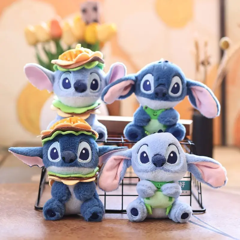 

15cm Anime Character Stitch Kawaii Creative Plush Toys Keychain Pendant Cute Doll Pp Cotton Filling Packaging Decoration Gift