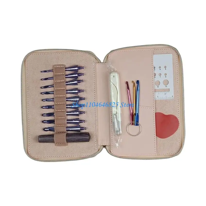 

Портативный набор вязальных крючков для проектов DIY Съемная ручка из глинозема