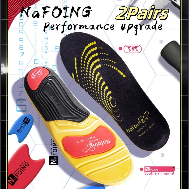 Sport Insoles for Feet Men Women EVA Breathable Shock Absorption Orthopedic Shoes Insole for Running Basketball Sport Care Pads