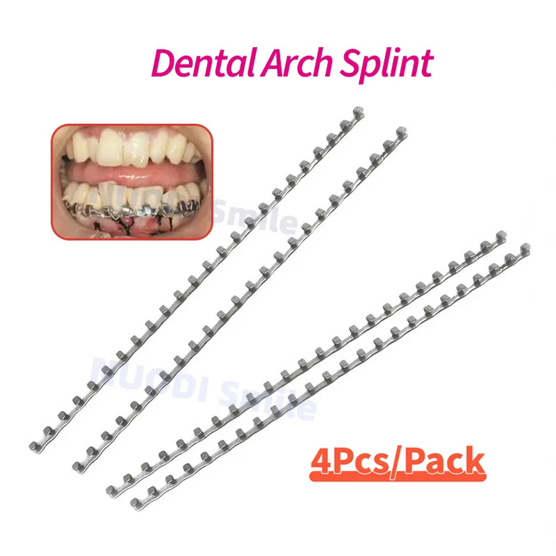 

4Pcs/Bag Dental Arch Splints Bar Orthodontic Jaw Fracture Accessories Dentistry Arch Bar Erich Eaich for Upper Lower Dentures
