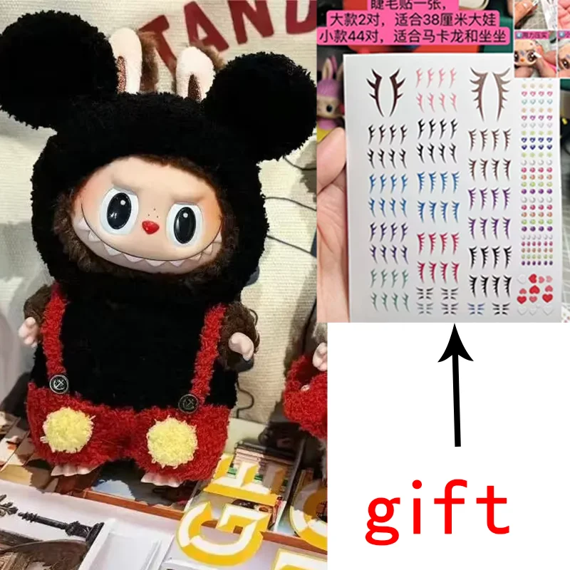 

Купите один, получите один бесплатно, куклы Labubu, милая одежда Disney, наклейки для ресниц Labubu V1v2v3