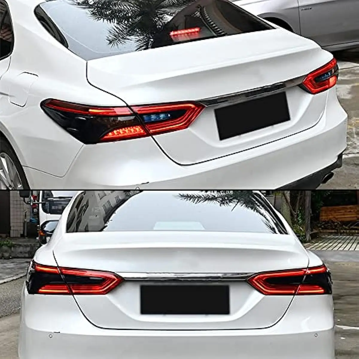 Tail Light Lamp Cover Guard Trim Tail Light Frame Bezels Decoration Compatible with Toyota Camry 2022 2021 2020 2019 2018