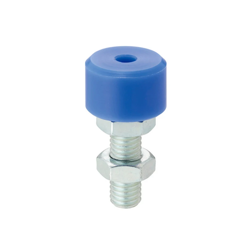 UNAHM Stopper Bolts-Hex Socket Head With MC Nylon Bumper M4-16 Coarse Thread Galvanized