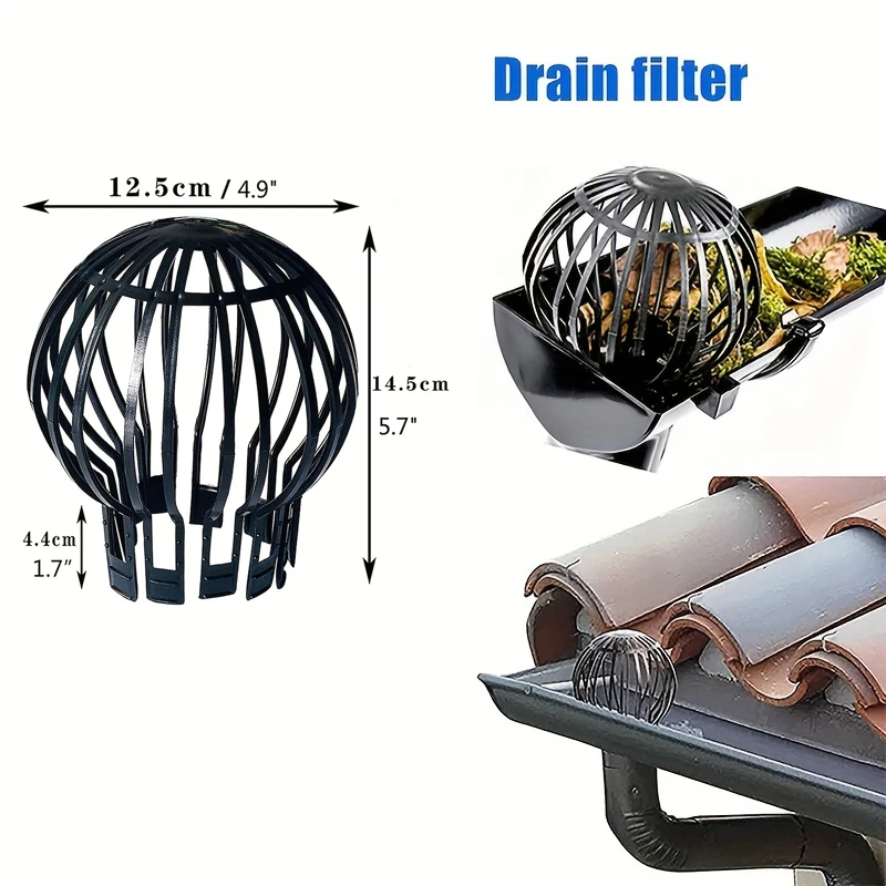 1Pcs Roof Gutter Guard Filters Expand Plastic Filter Strainer Stops Blockage Leaf Drains Drain Net Cover Gutter Guard