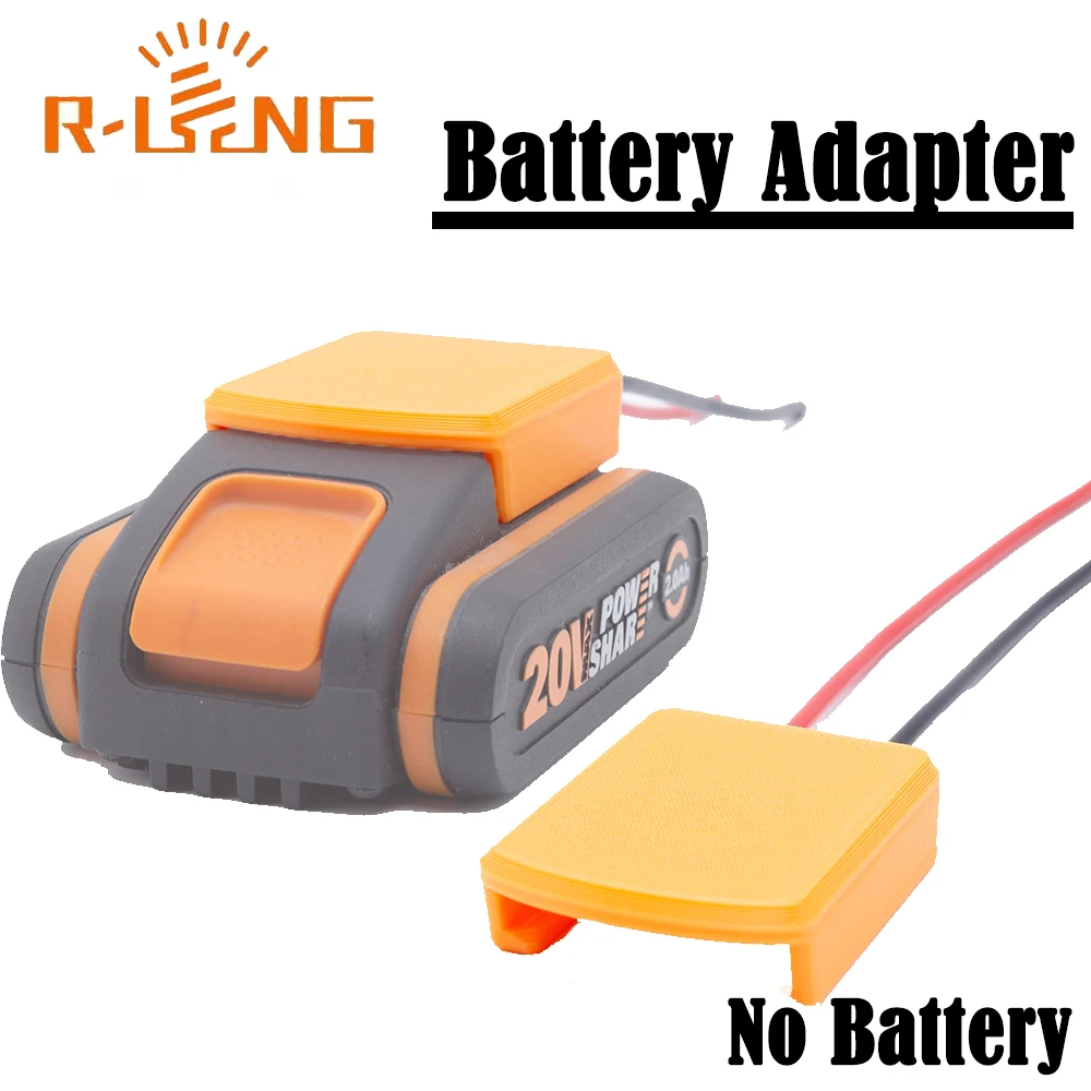 Power Wheel DIY Battery Converter Adapter for Worx 4pin Lithium Battery 14AWG for Rc Car Rc Truck,DIY use(NO Battery )