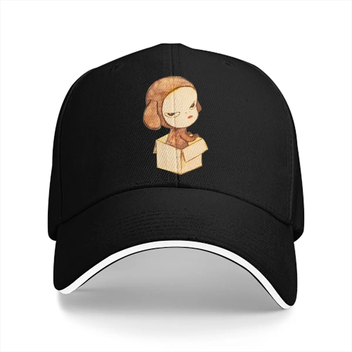 Retro Baseball Caps Peaked Cap Yoshitomo Nara Sun Shade Hats for Men Women