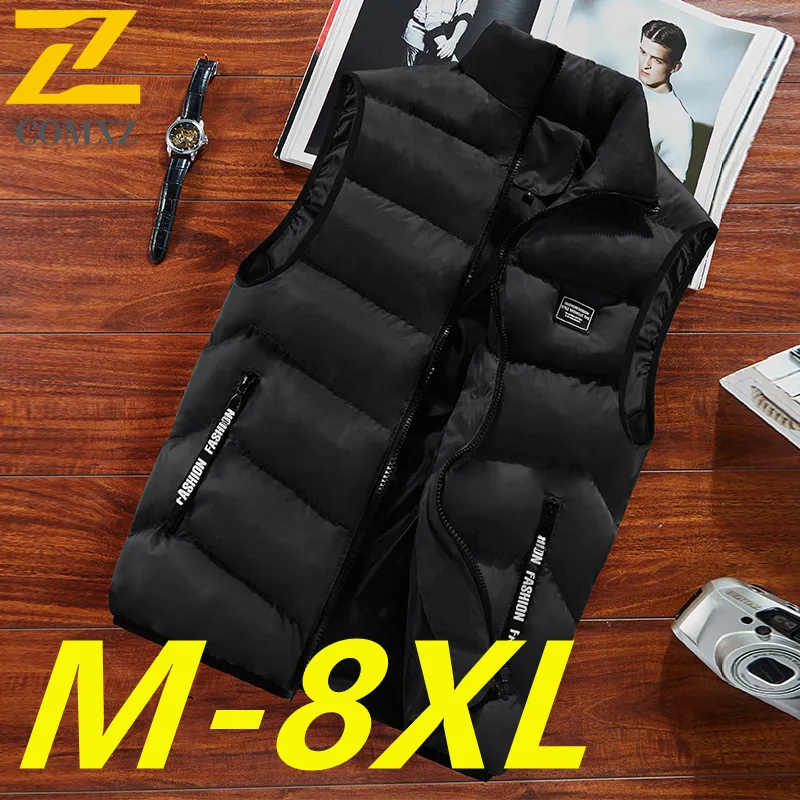 

Brand Men Vest Trendy Stand Collar Outdoor Photography Lightweight Jacket Korean Style Handsome Warm Winter Sleeveless Waistcoat