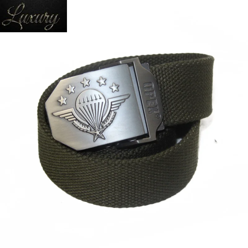 

2023 Hot NOS Men Canvas Combat Belt Military Equipment Cinturon Western Strap 's Belts Luxury For Tactical Brand Cintos