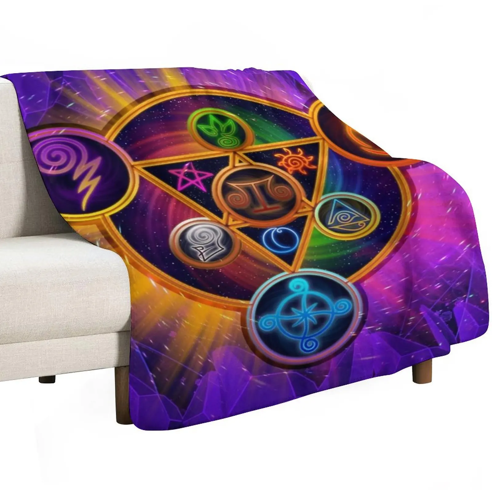 Wizard101 - The Spiral Schools Throw Blanket Beach Thermals For Travel Sofa Quilt Single Tourist Furrys Blankets
