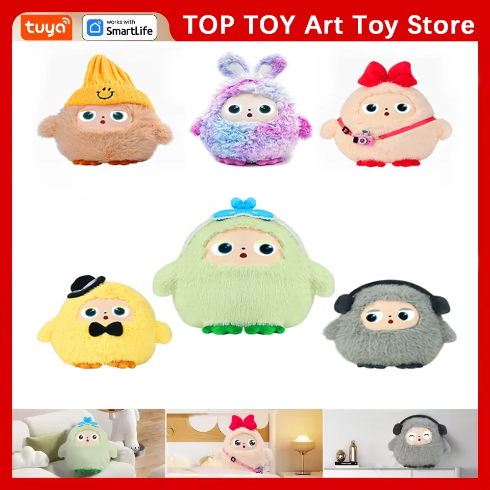 

Плюшевая игрушка AI с умным голосом и светодиодными глазами, интерактивный компаньон, готовый перезаряжаемый электронный питомец, отличная жизнь с приложением Tuya, многоцветный