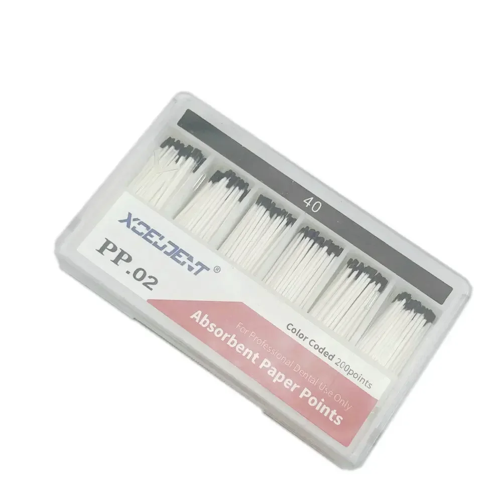 1box Dental Absorbent Paper Points Root Cancel Endodontics Cotton Fiber Tips Dental Matirial Supply