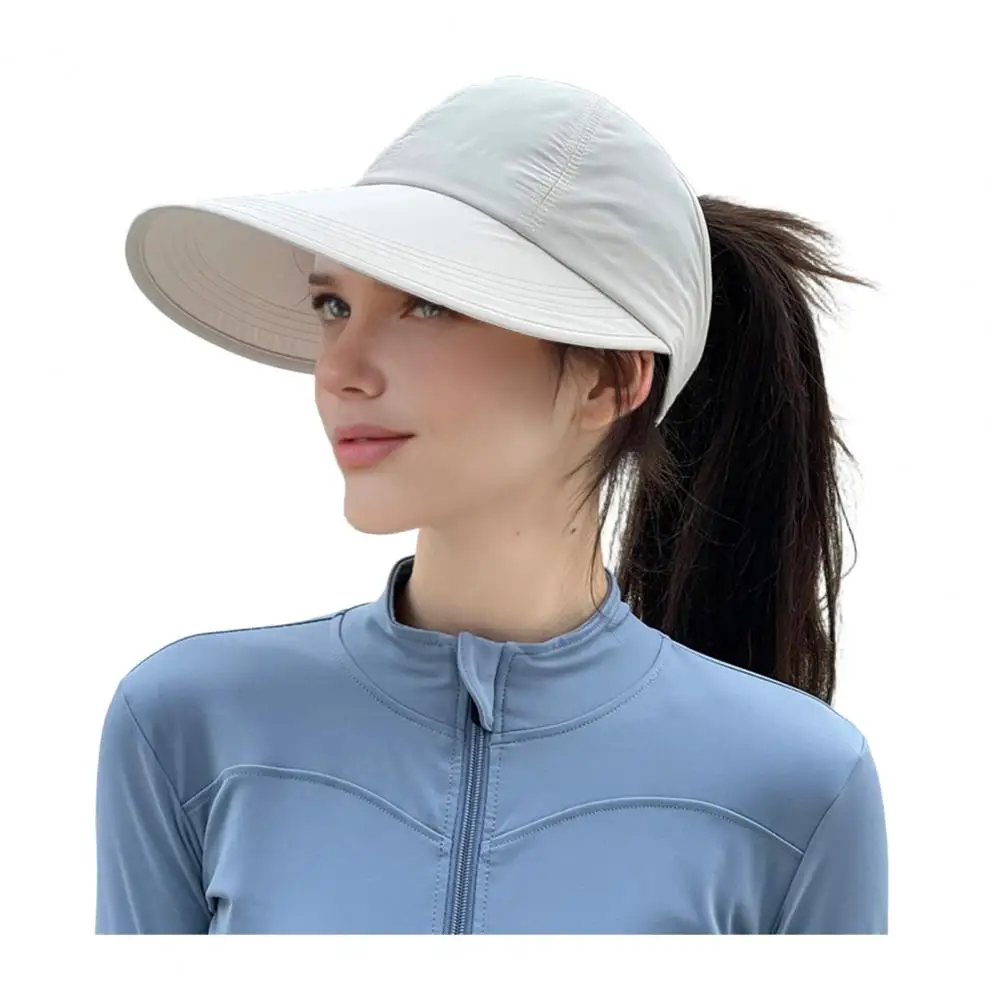 Uv Protection Hat Wide Brim Summer Sun Hat for Women Uv Protection Beach Cap Arc Shape Face Outdoor Travel Sunshade Sun