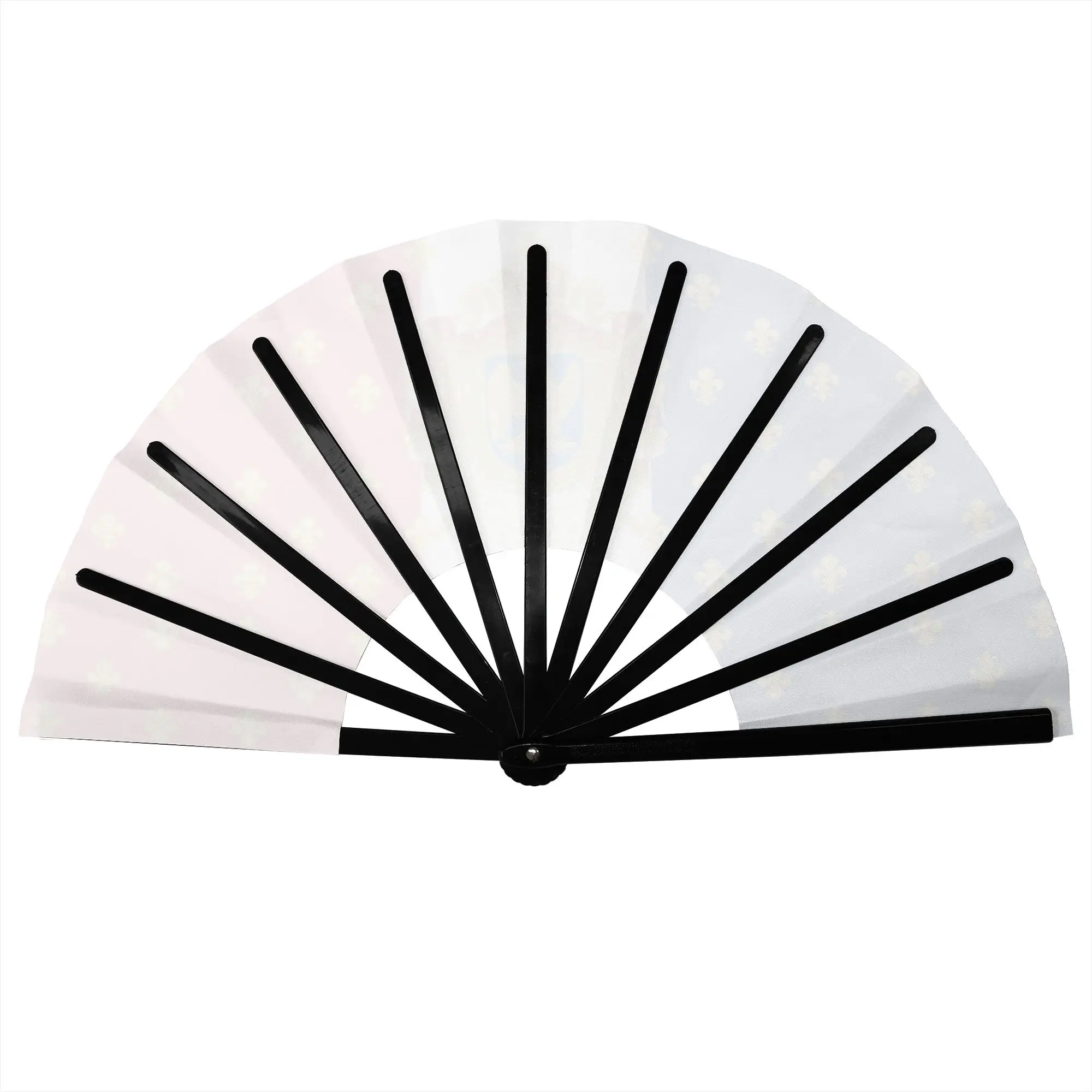 Royal Standard Napoleon France Flag Folding Hand Fan French Empire Coat Of Arms Polyester Fabric Fan Accessory Decorative Fans