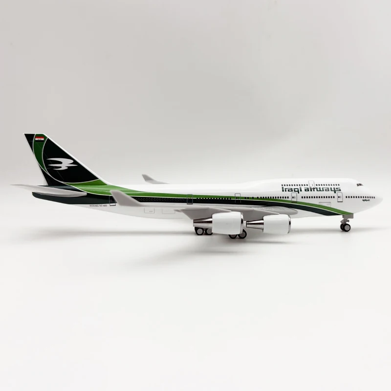 

30 см модель самолета из смолы, масштаб 1/250, игрушечный самолет B747 Iraq Airways, литой под давлением самолет с колесами и основанием, коллекция подарков для детей