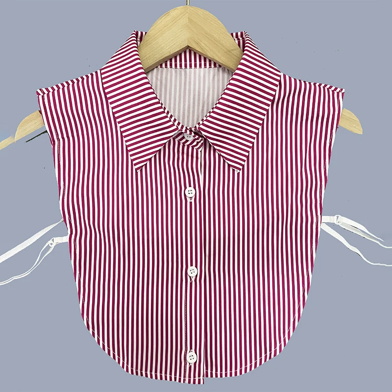 Faux col décoratif amovible pour femme, manches de chemisier, pull à col de chemise, haut à revers, accessoires de déclin