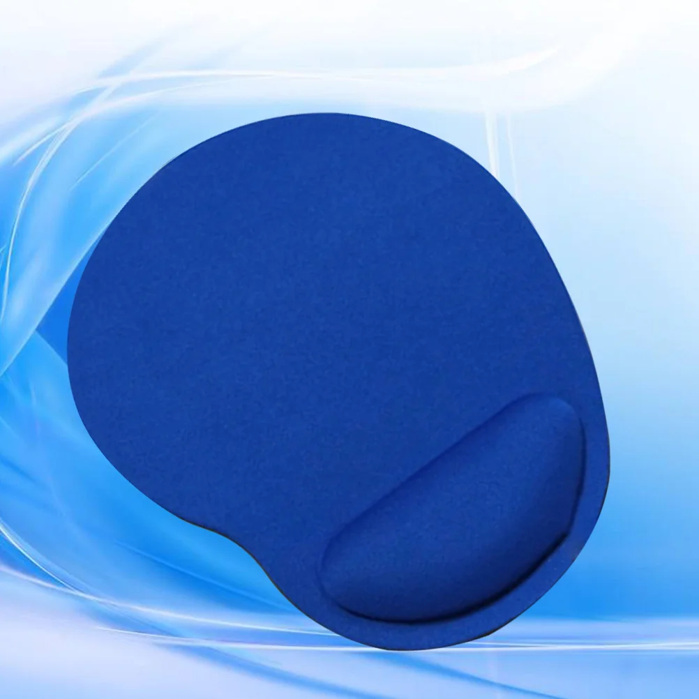 

Нескользящий коврик для компьютерной мыши, синий, 25x20 см, эргономичная подставка для запястья для игровой офисной работы, портативный легкий коврик