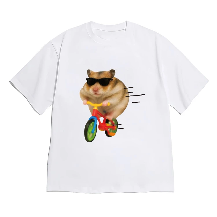 Funny Potato Cat Shirt Short-sleeved Korean I'm A Clueless Potato Meme Graphic Tee Novelty Meme Cat Print Women Casual Tee Tops