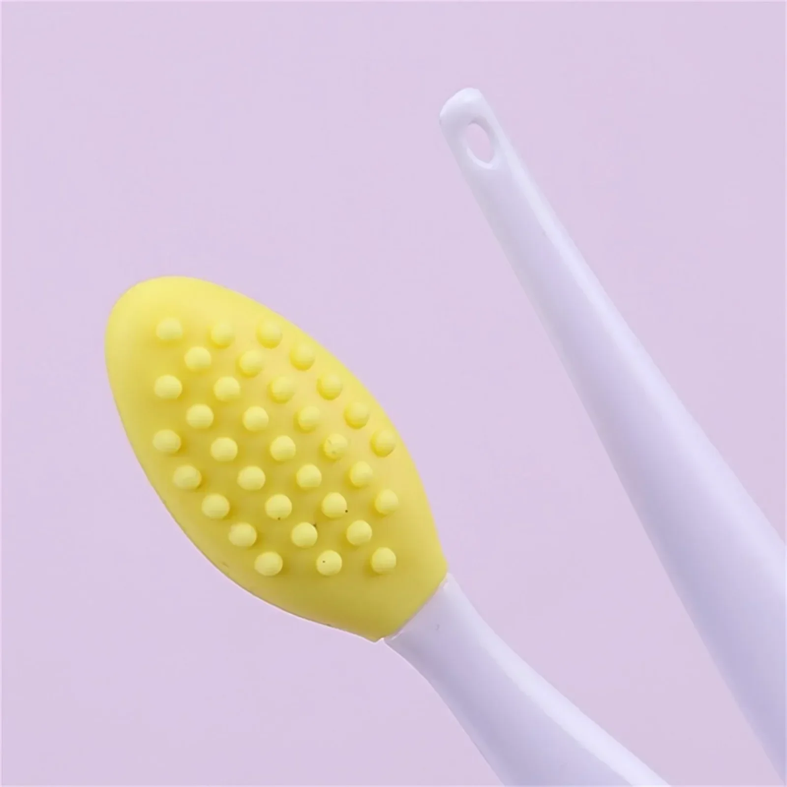 Skin Care Lip Exfoliating Facial Cleansing Face Scrub Nose Clean Brush Blackhead Remove Silicone Double-Sided Skin Care Tool