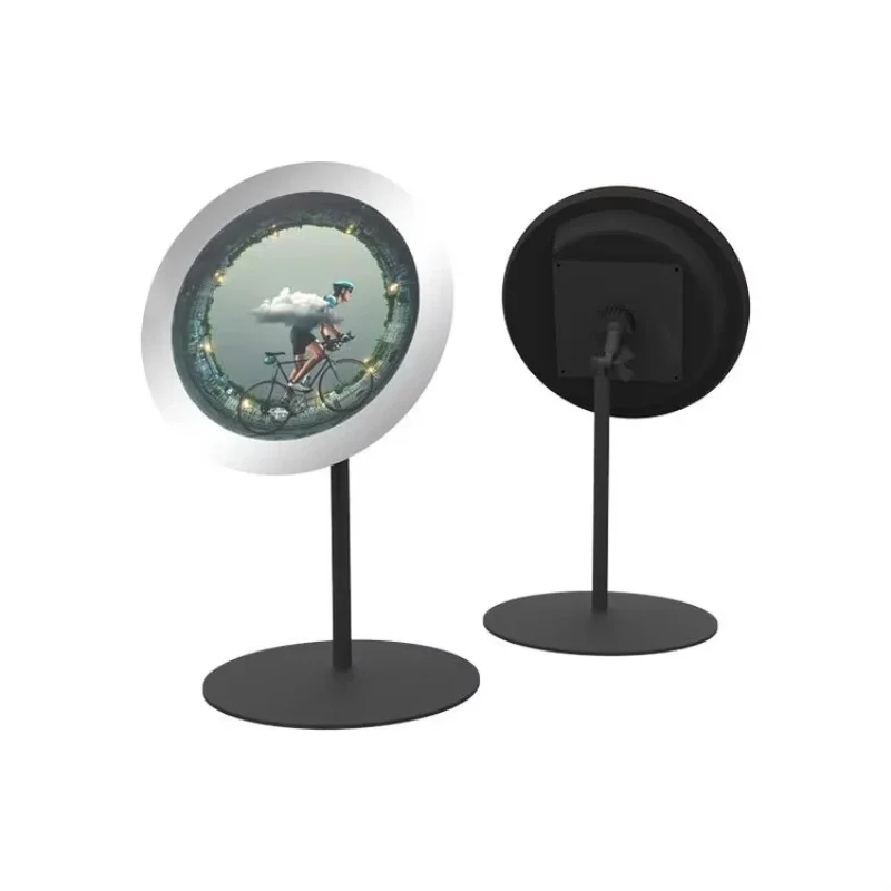 23.5 Inch Circular LCD Display 1280*1280 for Airport Shopping Mall Logo Advertising Sign Storage