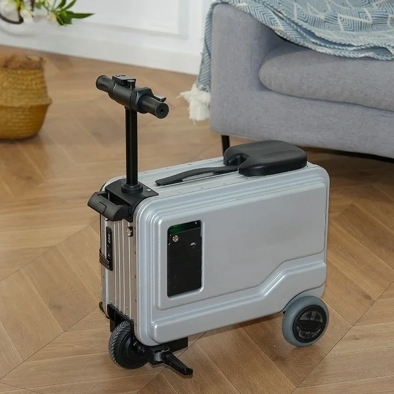 

Intelligent fast charging interface balances high-end electric suitcase, durable, pressure-resistant and lightweight