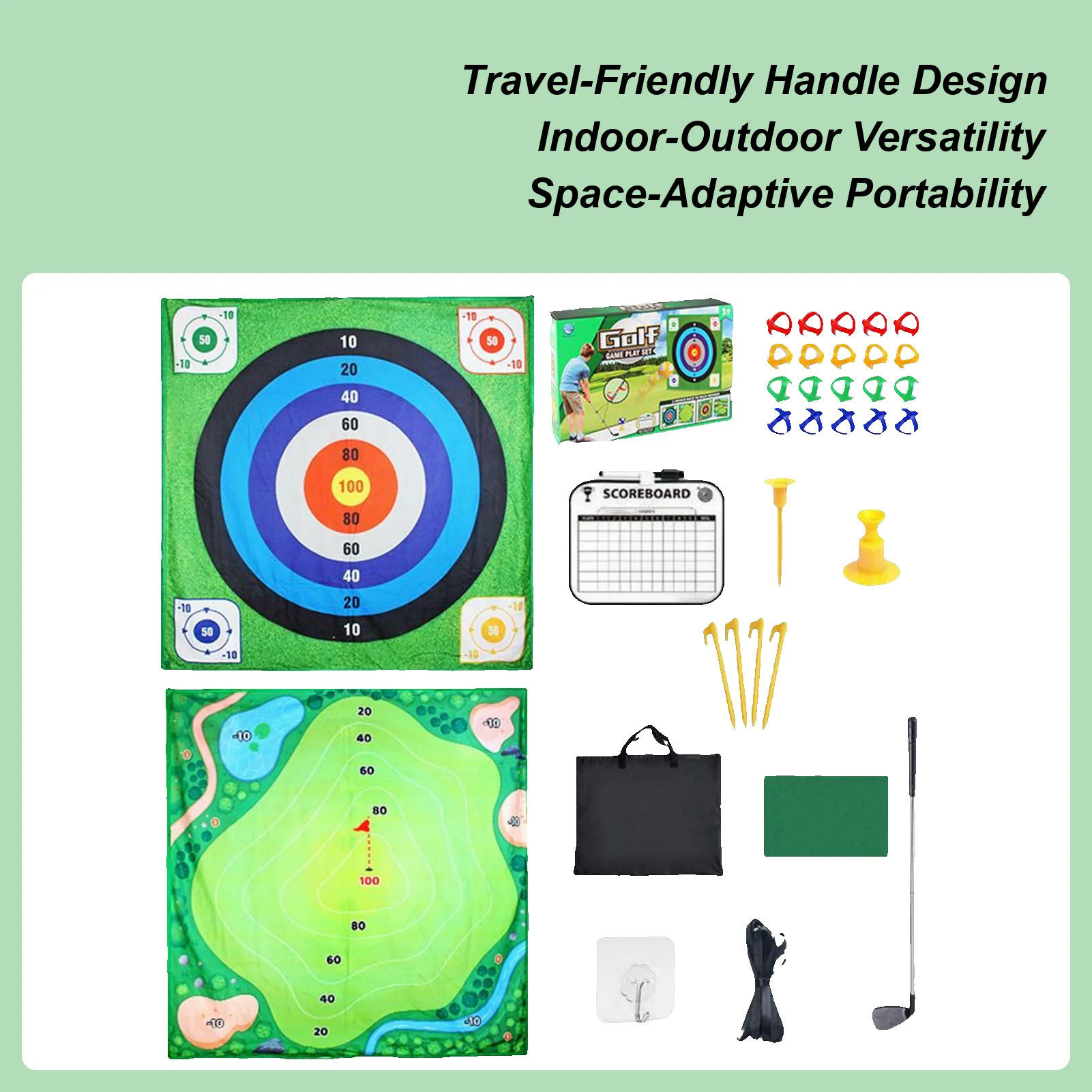 

Practice Golf Mat Sports Practice Equipment Replaceable Golf Training Mat For Beginners Kids Indoor Outdoor Courtyard Home